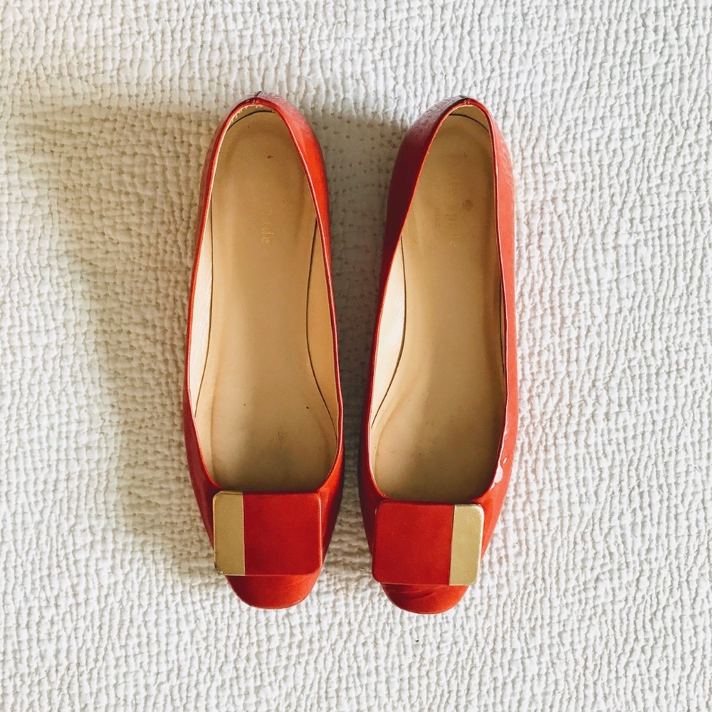 Kate Spade Orange Flats